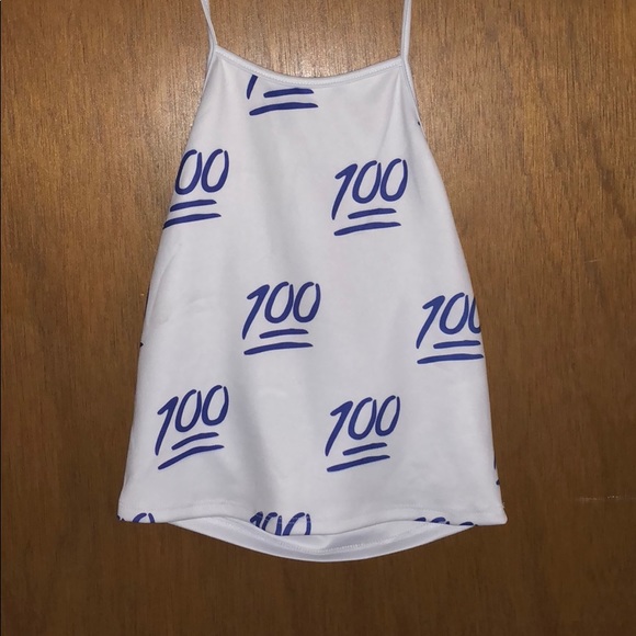 Crop top “💯” - Picture 1 of 2